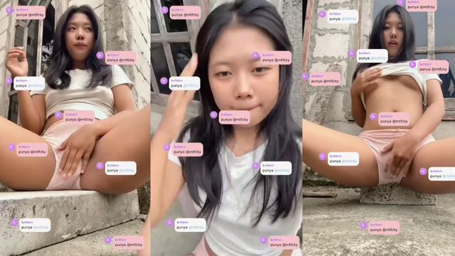 Bokep Indo Cewek Sange Ekshib Colmek di Teras Rumah
