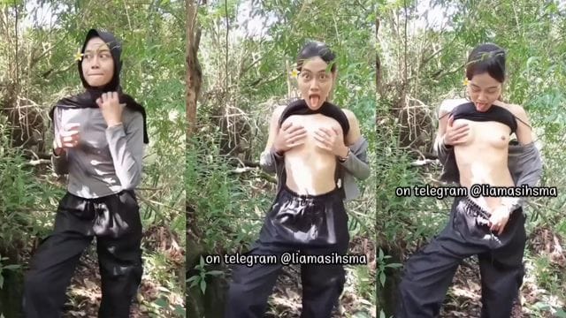 Bokep Indo Lia Hijab Exhib Bugil Memamerkan Tocil di Hutan