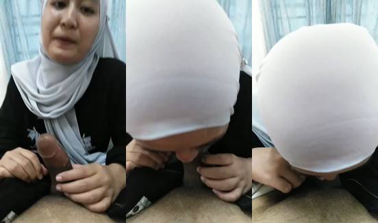 Bokep jilbab toket kecil doyan blowjob hot