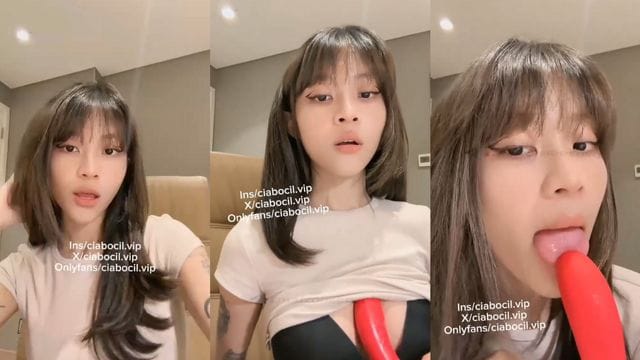 Bokep Indo Konten CiaDedek Promosi Dildo